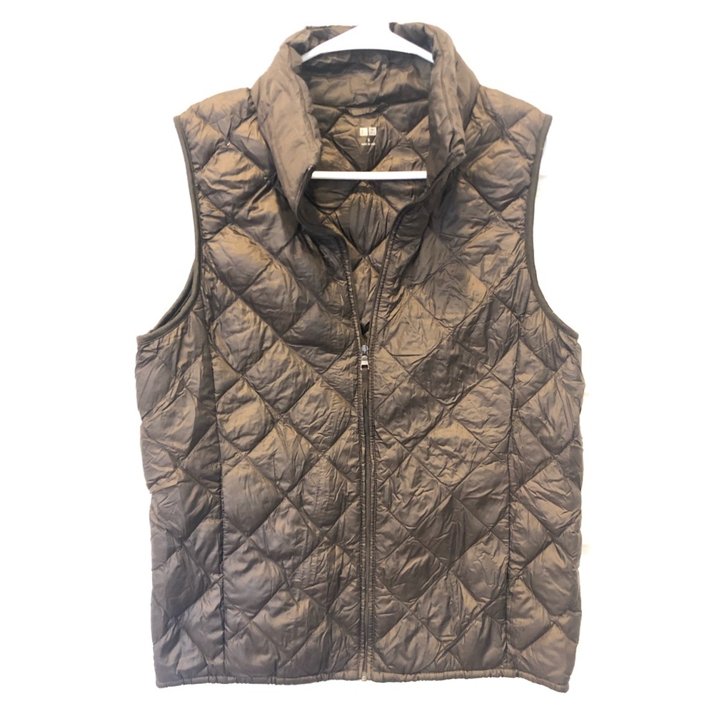 Uniqlo ultra light down brown best in size small